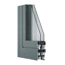 55 Serie Aluminiumprofiltür und Fenster Aluminium